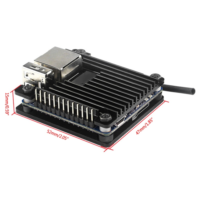 Btsg Hitam Pelindung Untuk Case/Box/Kandang Untuk Orange Pi Zero Dengan Pendingin Heatsink Aluminium