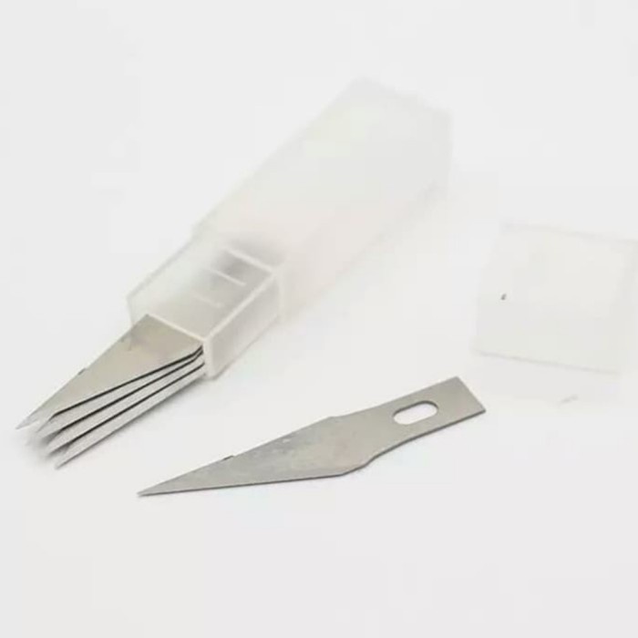 

UKIR-ALAT- REFILL PISAU UKIR SENI PEN CUTTER ISI 5 PCS HOBBY CRAFTING ART KNIFE -ALAT-UKIR.