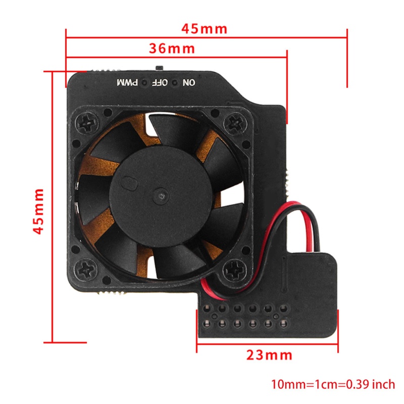 Btsg Speed Control Cooling Fan Kipas Heatsink Bawah Logam Tembaga Murni Untuk RPi 4B/3B+3B