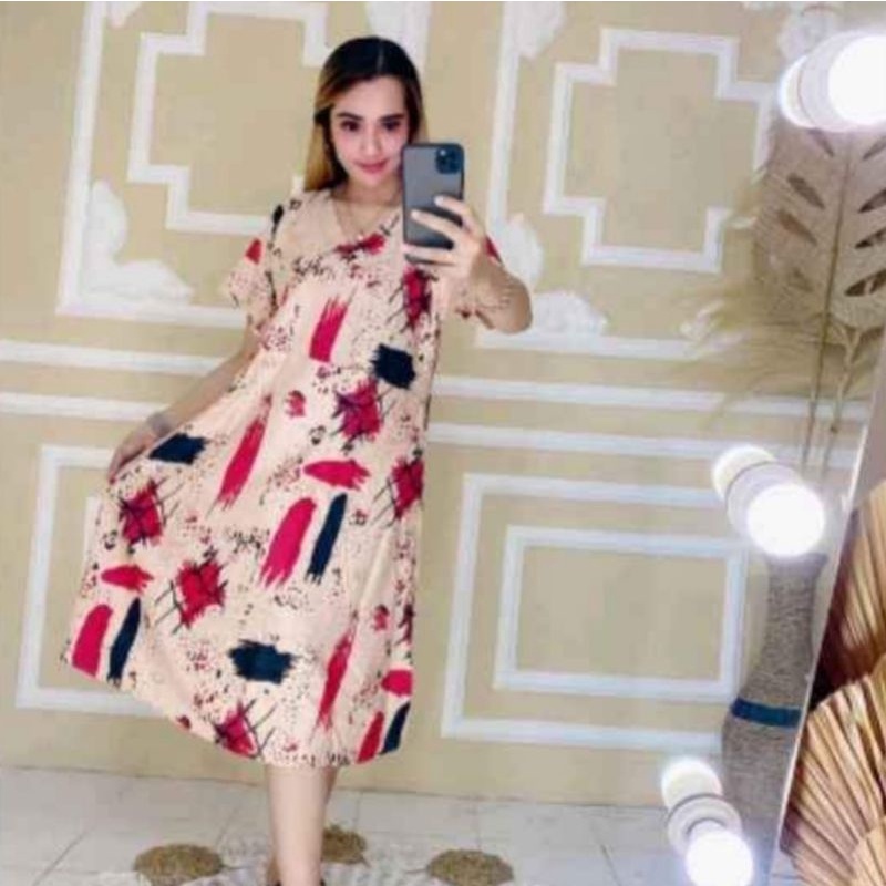 TERBARU Daster Kimono Ruffle Rayon Halus