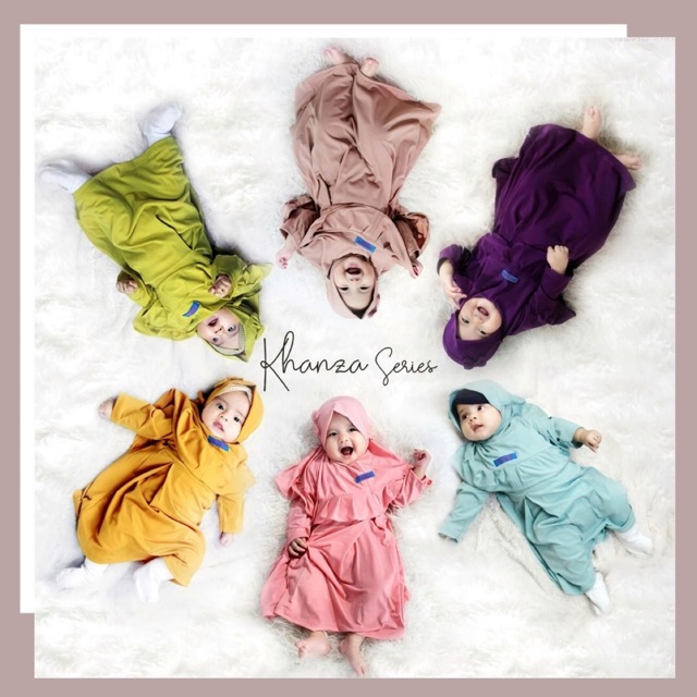 Gamis Anak Khanza Set Hijab Original Zalira Kids