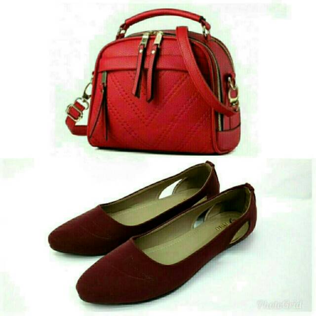 SET  TAS SEPATU/ PAKET TAS MURAH/SALE SEPATU/TAS SATU SET/TAS 4IN1 MURAH /TAS BANDUNG