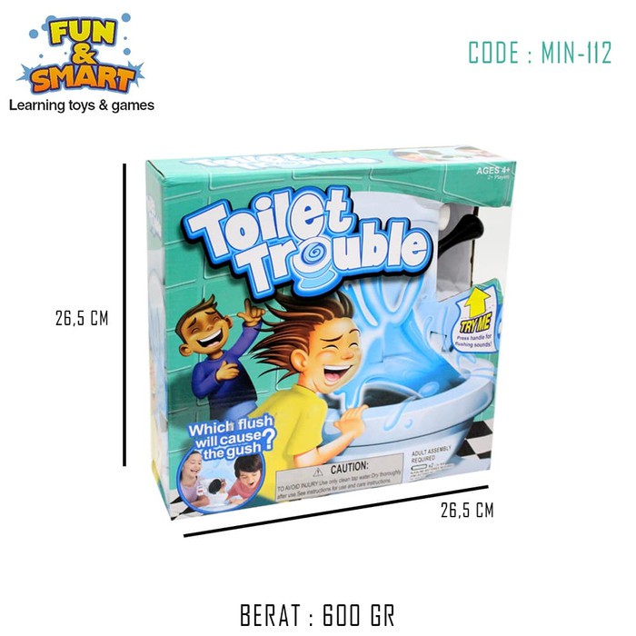 MAINAN EDUKASI TOILET TROUBLE CHALLENGE 4402 BOARD GAME