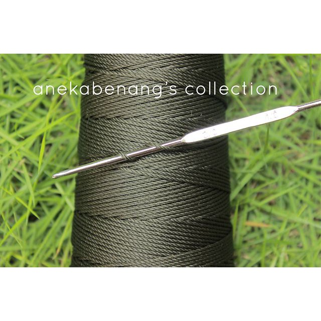 Benang Rajut Poly Apel / Apple Yarn - 1897 (Hijau Tentara Tua)