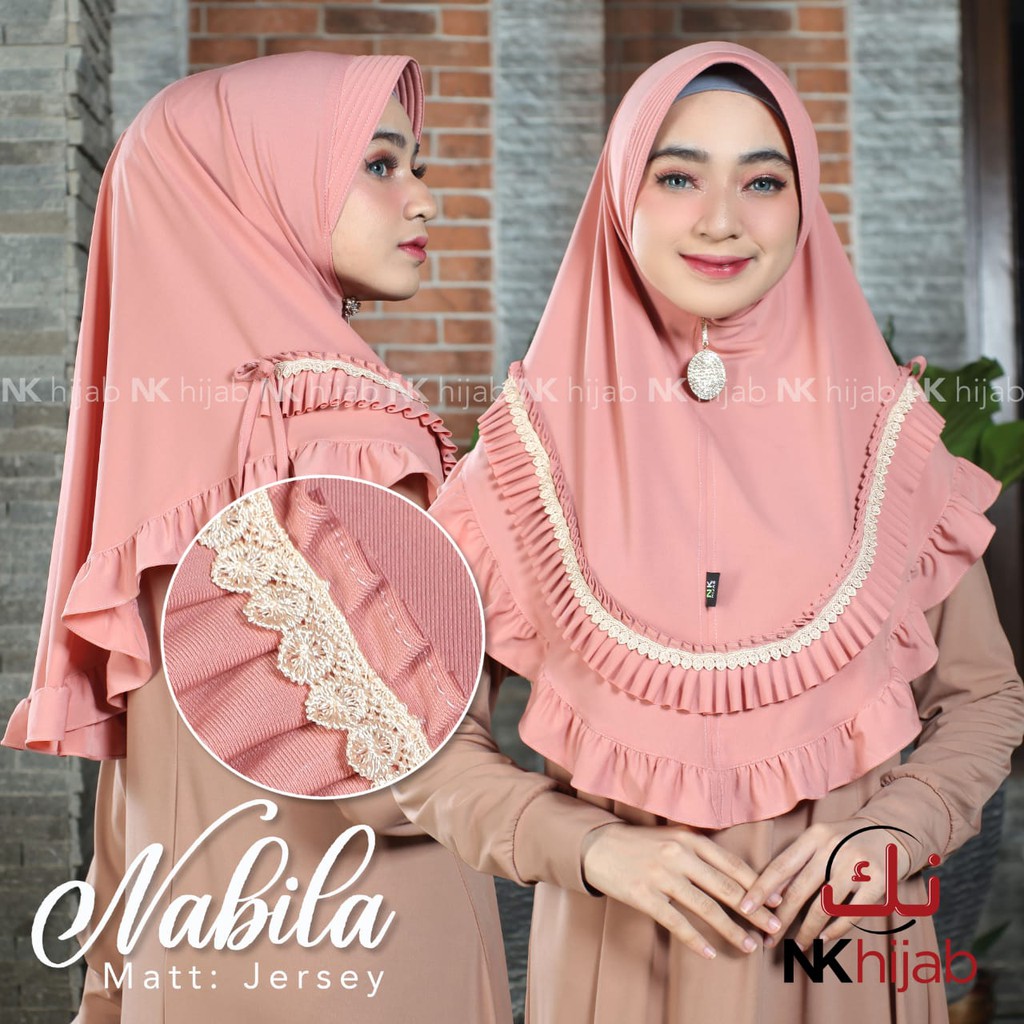 NK/IP HIJAB | Jilbab Hijab instan Kerudung HIGH QUALITY Jersy NABILA
