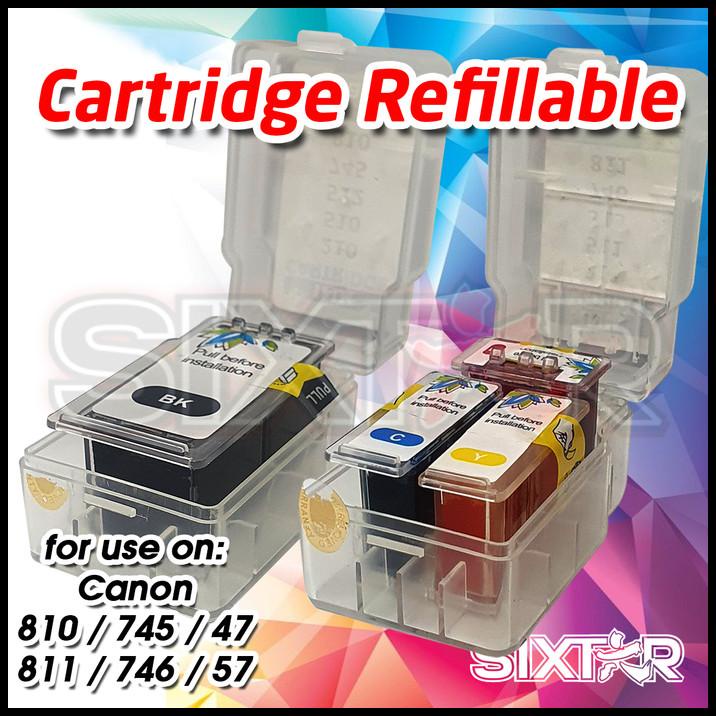 Paket Canon Pg810 Dan Cl811 Refillable Cartridge Kosongan