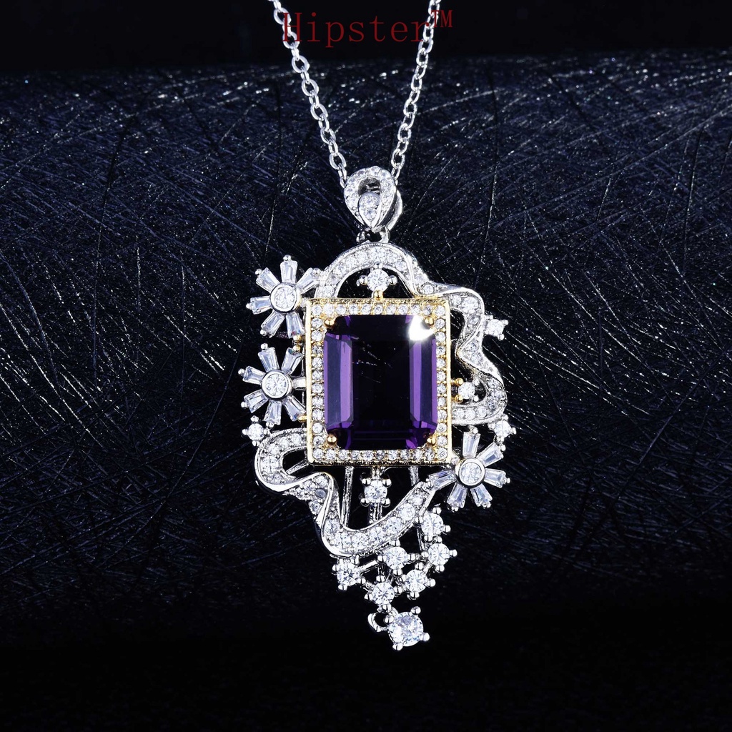 New Hot Sale Luxurious Style Natural Sapphire Pendant Necklace