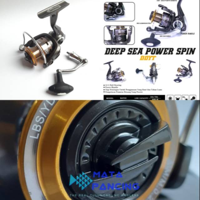 Reel daido deep sea power spin 1000 2000 3000 4000 power handle