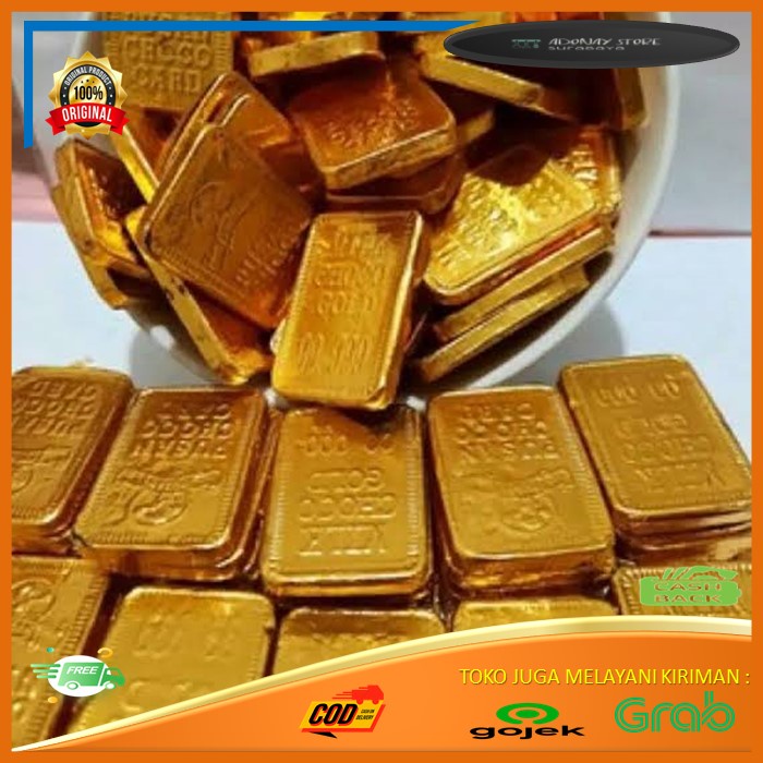 

COKLAT BATANG EMAS / COKELAT BATANGAN MAS / GOLD BAR CHOCOLATE