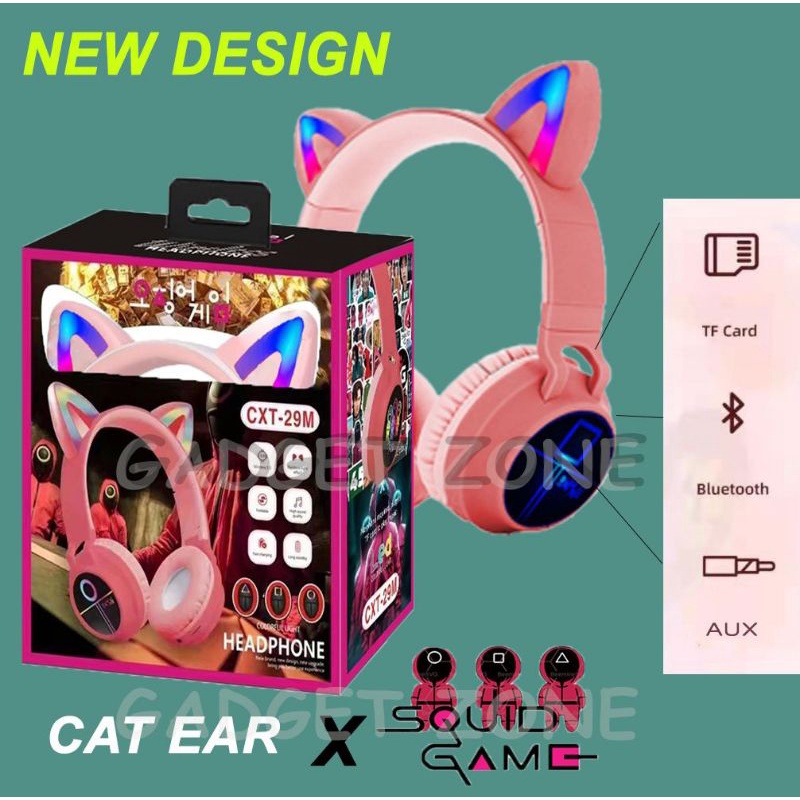 (READY) Cat Ear Noise Cancelling Headphone Bluetooth 5.0