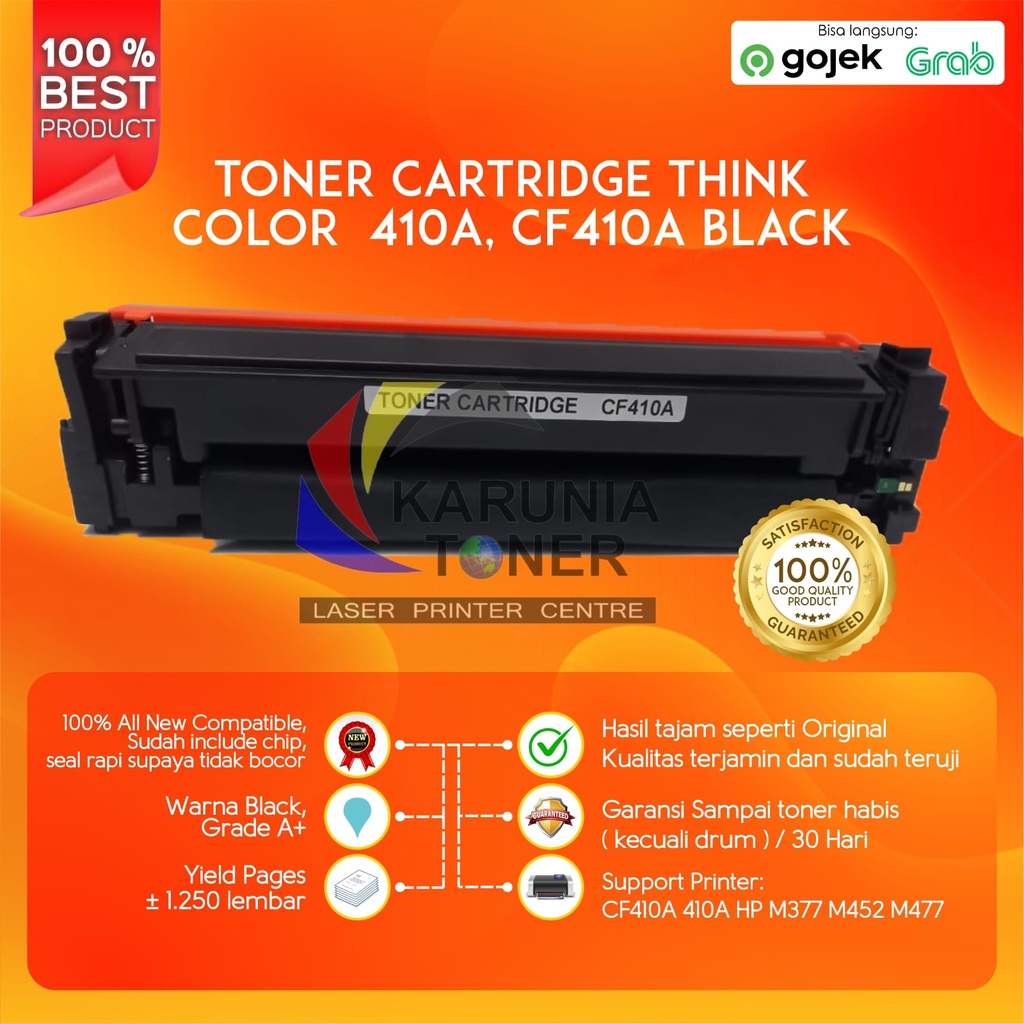 Toner Cartridge Compatible HP LaserJet Pro M377 M452 M477 M377dw M452dw M452nw M477fdw CF410A 410A