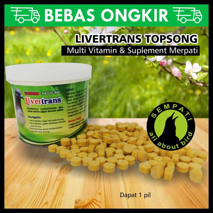 Livertrans Topsong Top Song Livertran Multivitamin Merpati Pil Lvrtrs