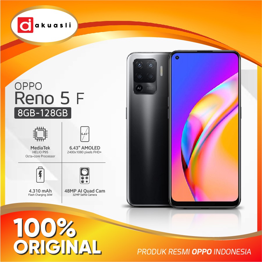 HP OPPO RENO 5F 5 F 8/128 GB KAMERA 4K MURAH RENO5 F RAM 8