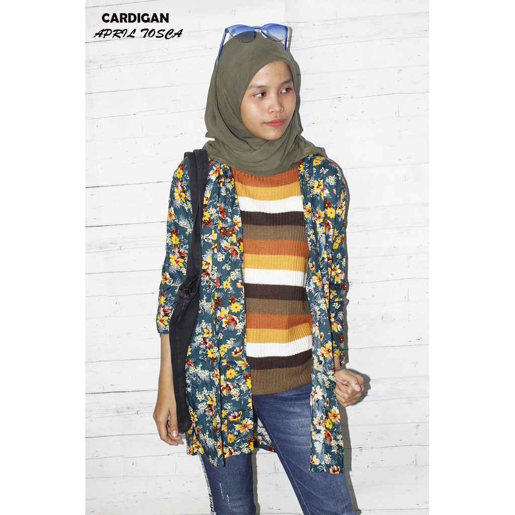 FORTGLASS MIX KARDIGAN SOFIA OUTER CARDI MOTIF BUNGA MONALISA PAKAIAN WANITA