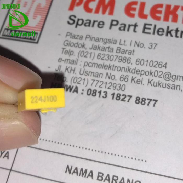 Kapasitor Mkm 224 220Nf 224J100 100V Pcmelebik54 Diminati Banget