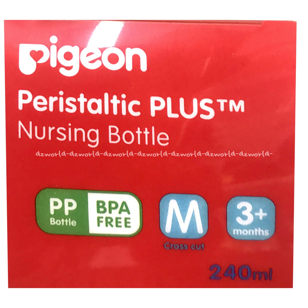 Pigeon Nipple Peristaltic Plus Dot Pigeon Peristaltik Pigen Wide neck isi 1pcs