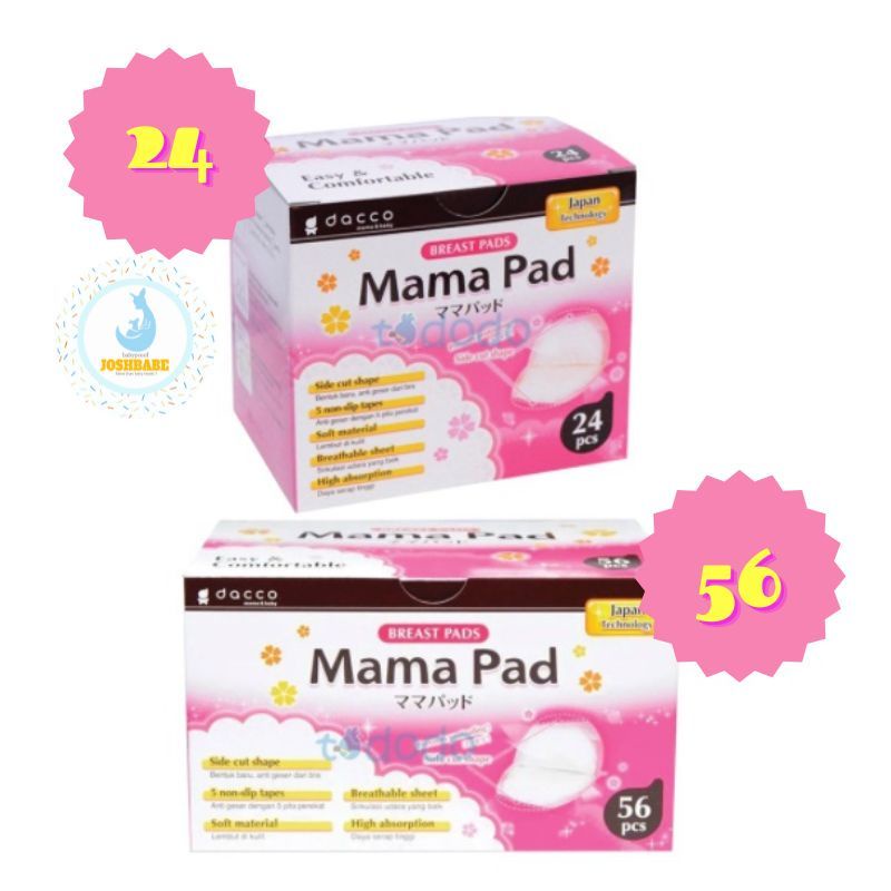 Dacco breast pads mama pad MamaPad isi 24pcs dan 56pcs