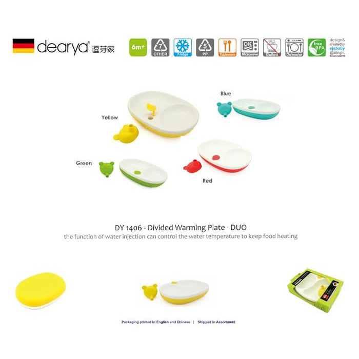 Dearya Dividied Warming Bowl Duo / Tempat Makan