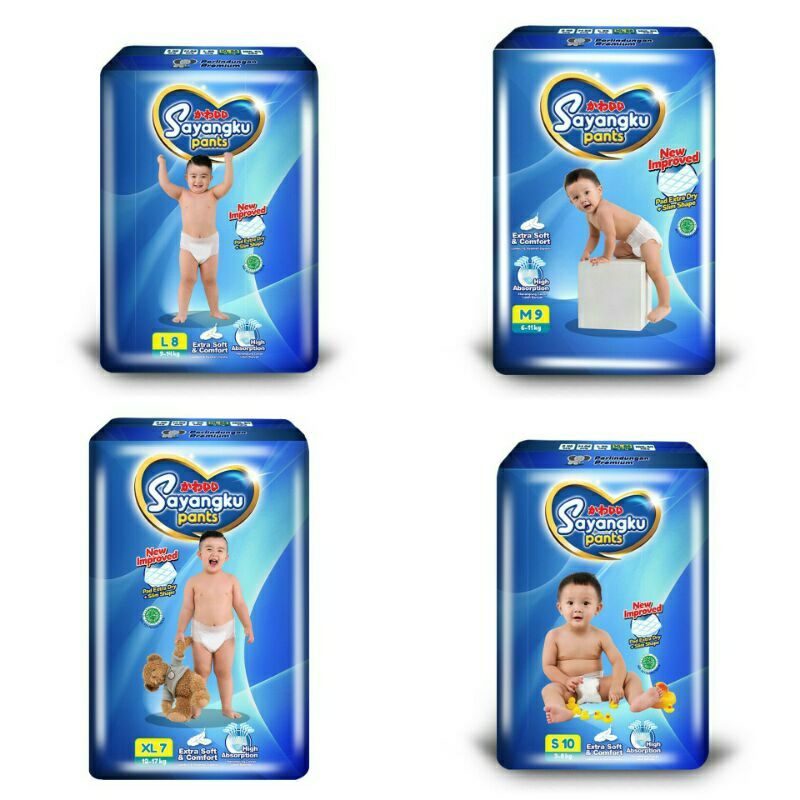 Pampers MURAH Sayangku pants, Mamamia pants, mamylove pants Kemasan Hemat