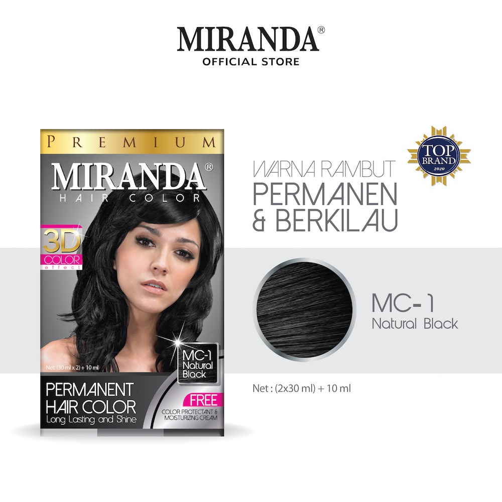 Miranda Hair Color MC-1 Natural Black BPOM Original