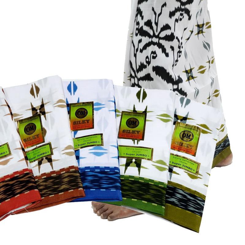 ♤ Sarung Laki Laki Samarinda OM Silky Dewasa Ukuran JUMBO ✈