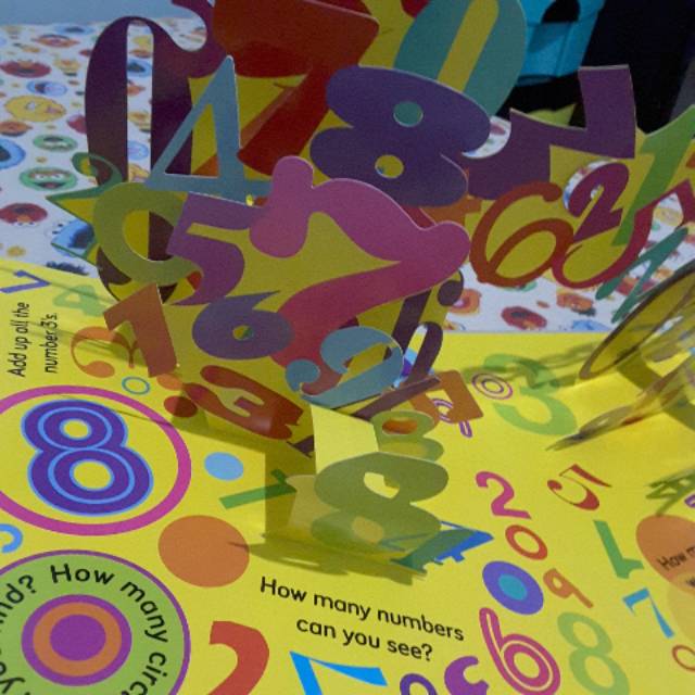Buku Anak First Learning Math Number Ensiklopedia GARANSI MURAH POP UP FULL 3DIMENSI SALE 80% READY