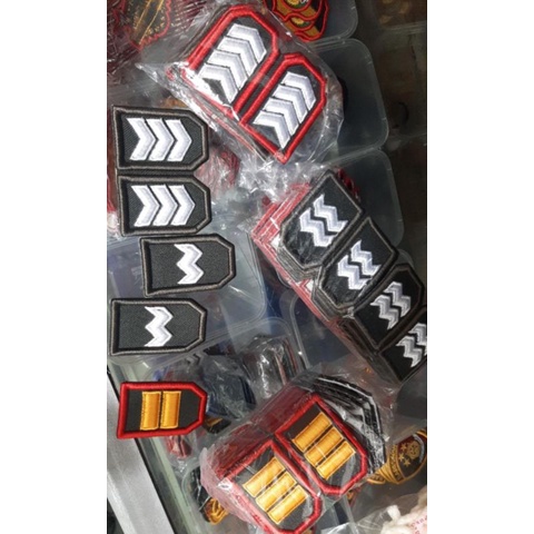pangkat polri bordir timbul