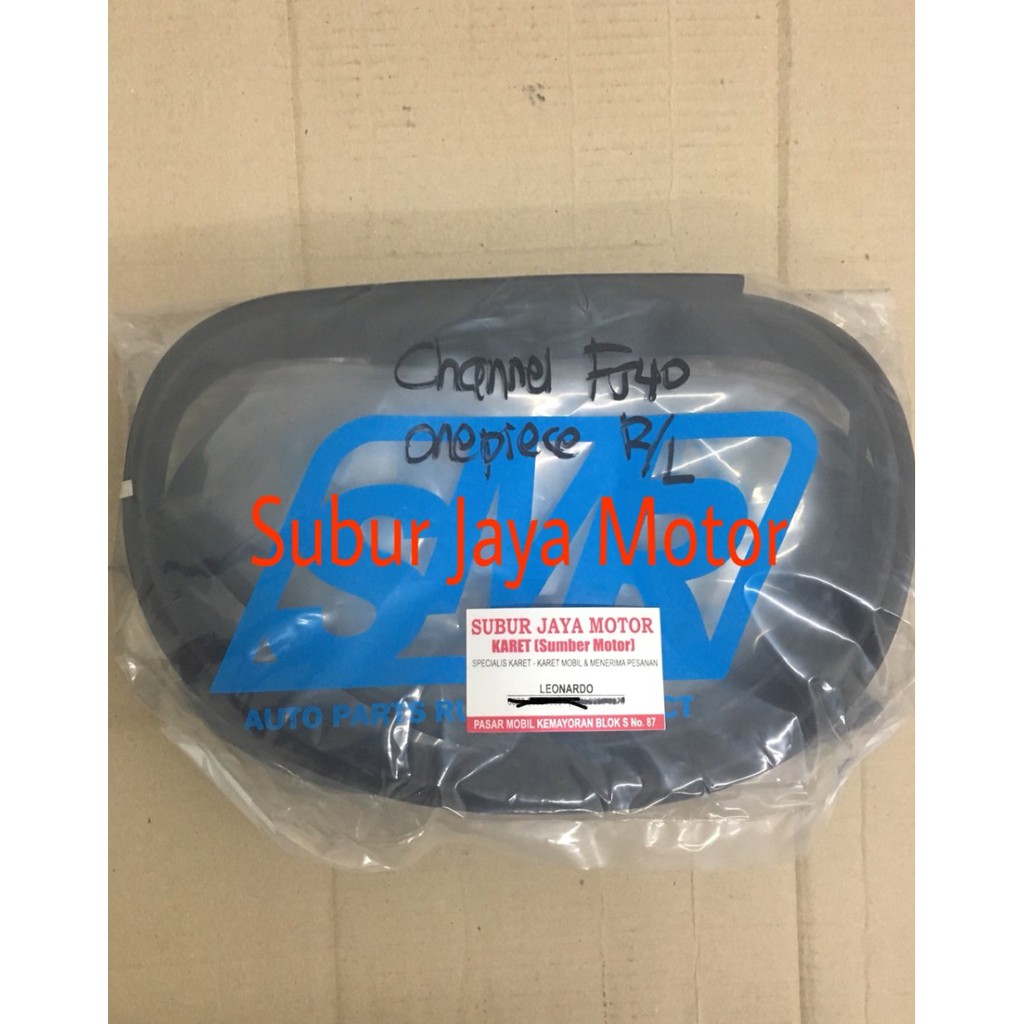 Karet Run Channel - Hardtop ONEPIECE FJ40 / FJ45 / BJ40  - Rel Kaca Pintu