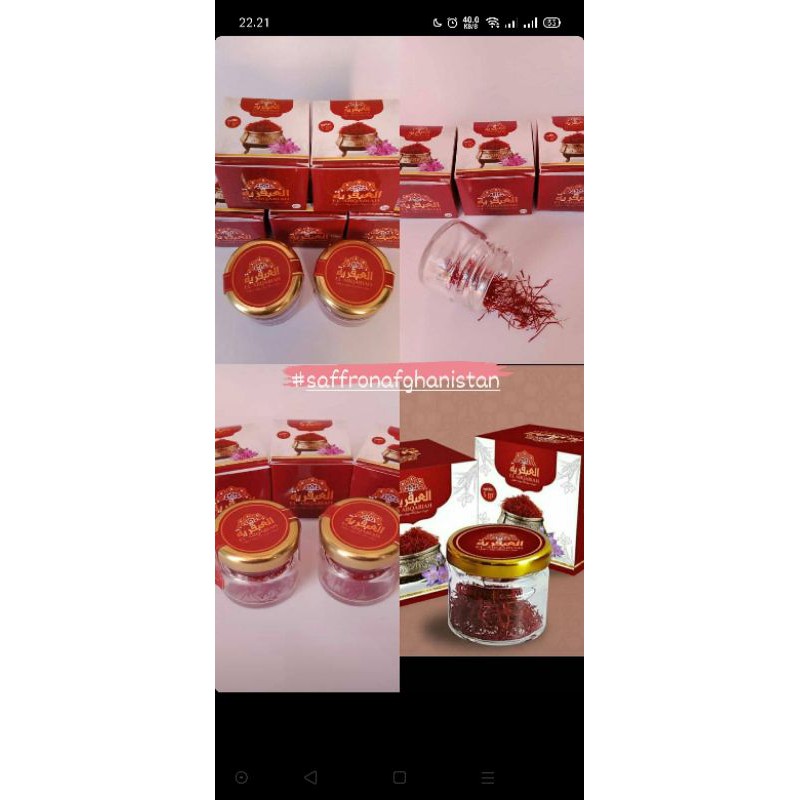 putik bunga saffron (grade A)