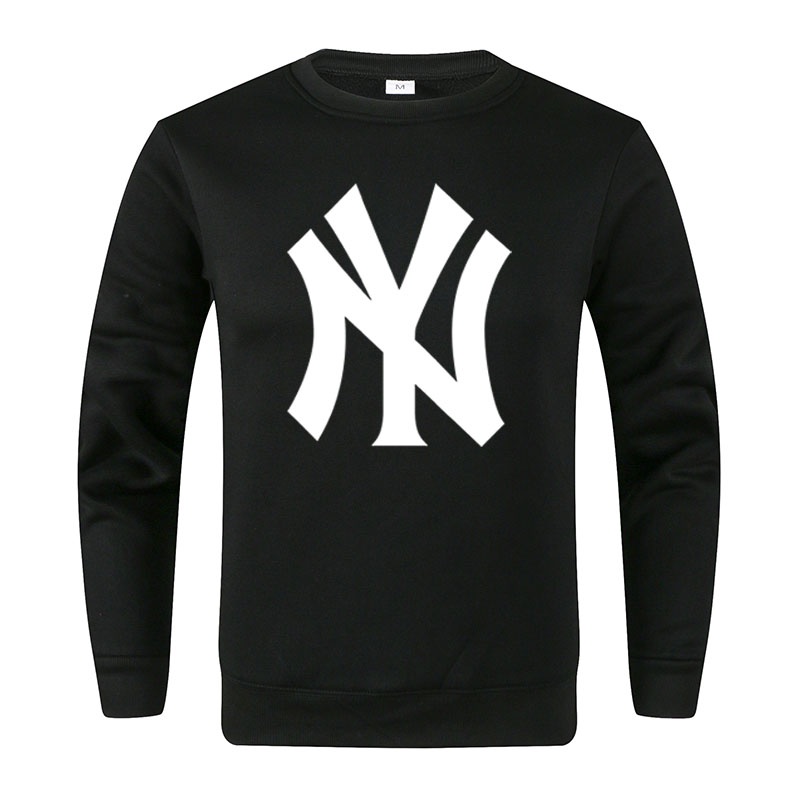 ⭐️⭐️⭐️⭐️⭐️ BAJU NY New York Yankees Big Logo Fleece Sweatshirt UNISEX Premium High Quality White Swe