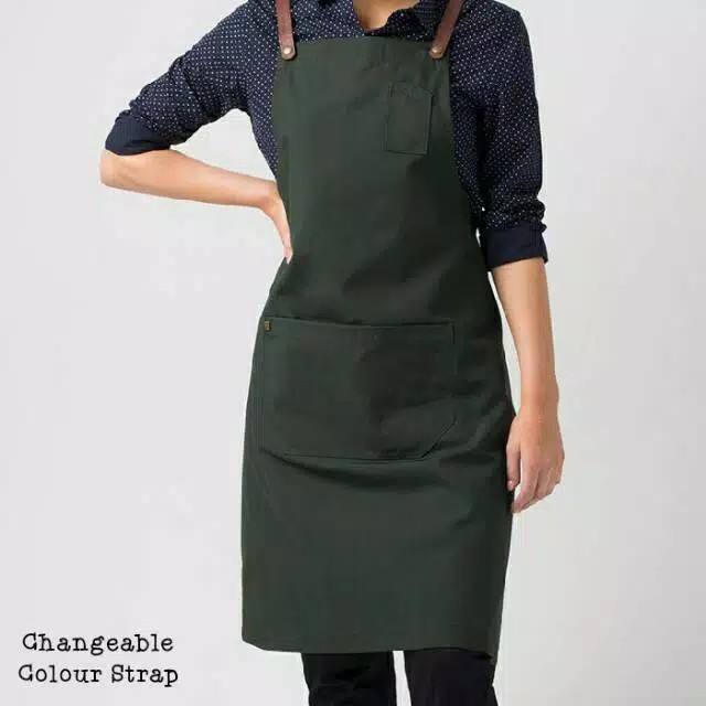 Apron Barista waiters Cafe Celemek Masak Dapur Pria Wanita Unisex Original