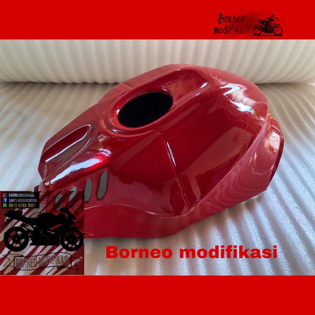 Cover / Kondom tangki Yamaha R15 old atau V2 model R1 MERAH Aksesoris motor