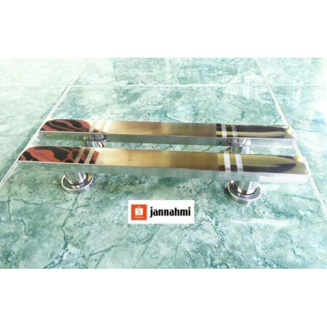 Handle pintu KG pj 33cm dof silver lis