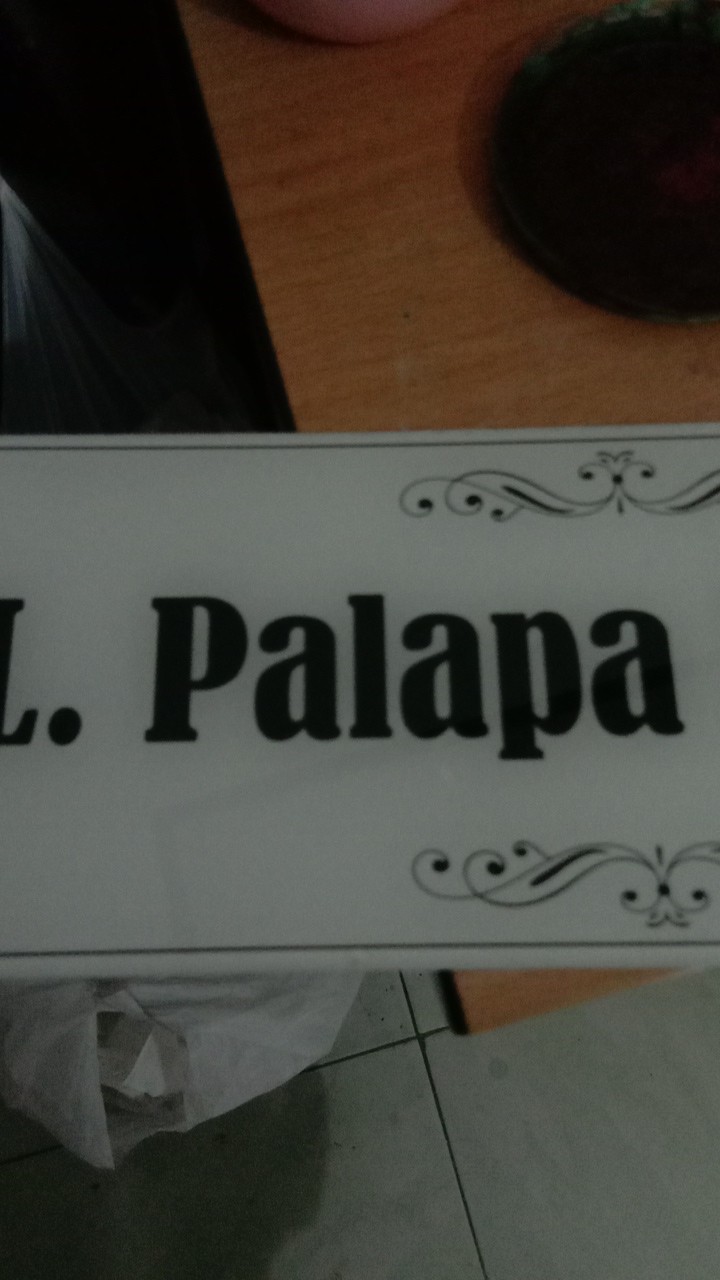 Nomor Rumah Minimalis