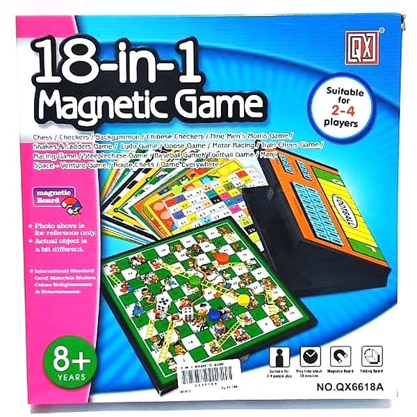 MWN Mainan 18 in 1 Magnetic Game TGS-004 Family Games Board Games