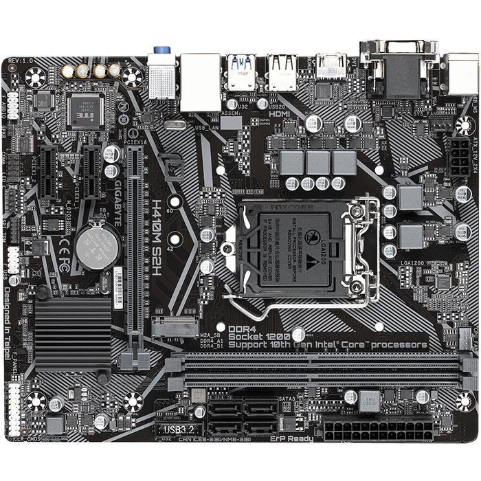 Gigabyte H410M-S2H (LGA1200, H410, DDR4, USB3.2, SATA3)