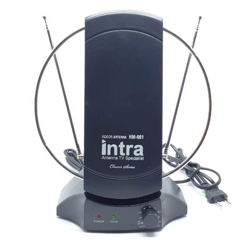 INT-001 INTRA Antena TV Digital Indoor Analog UHF / VHF / FM / Antenna / Anten