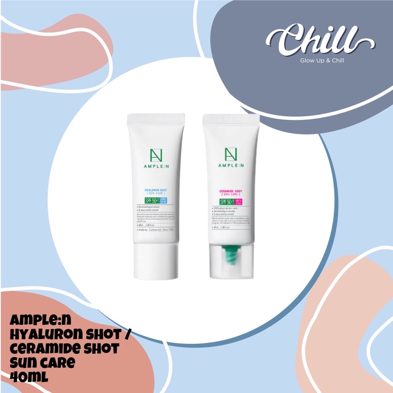 AMPLE:N hyaluron Shot / Ceramide Shot Sun Care 40ml READY amplen
