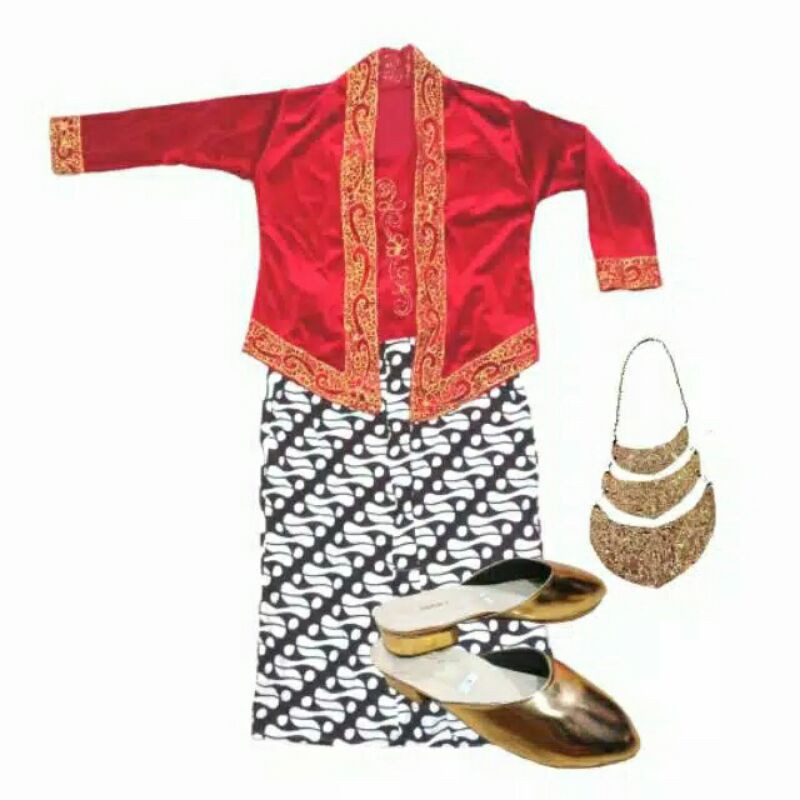Kebaya Bludru Anak / Kebaya Anak /Pakaian Adat Anak / Kebaya Kutubaru Anak