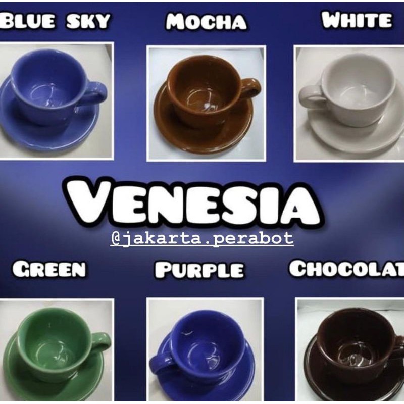 Venesia-Cangkir Set / Cangkir Kopi / Cangkir keramik