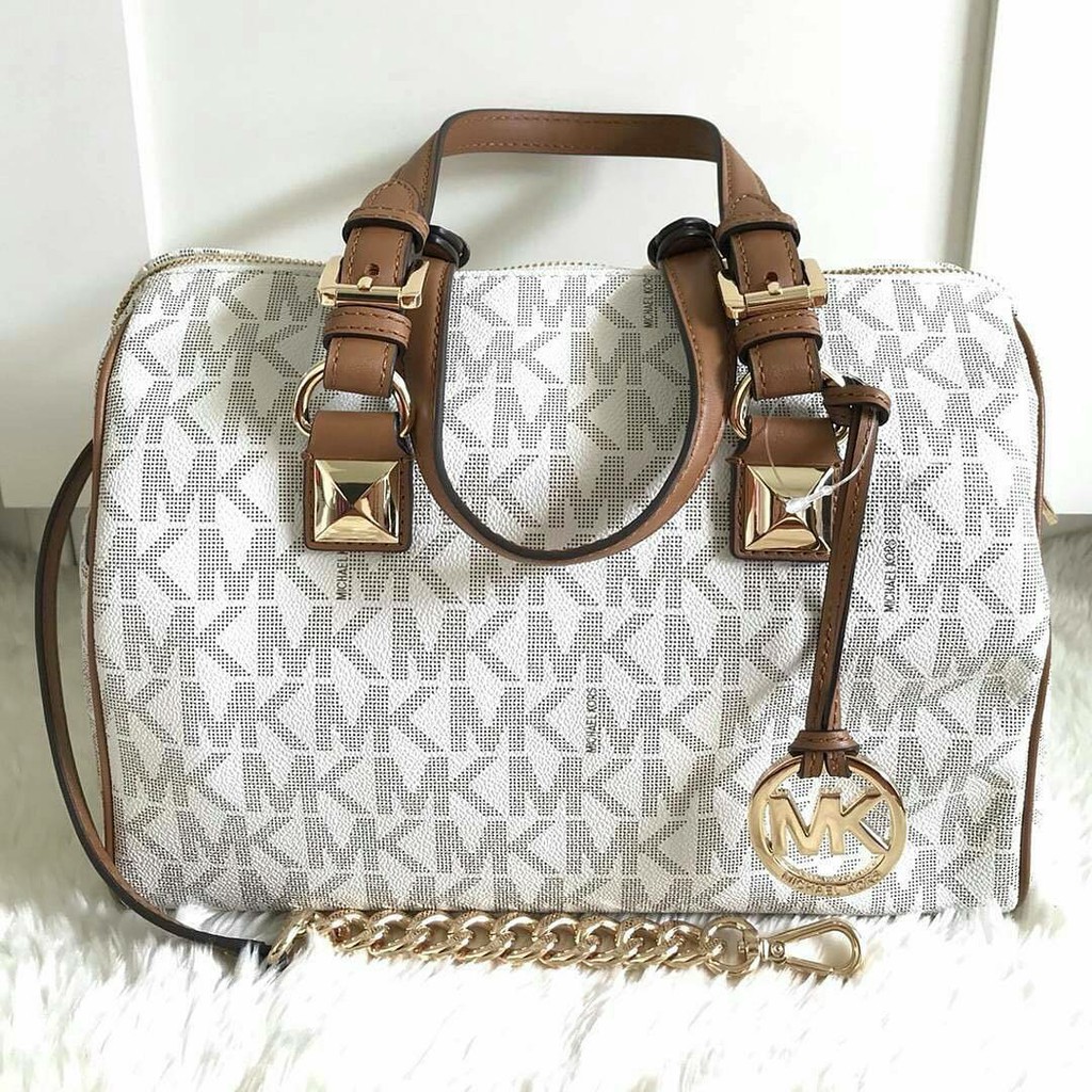 

Michael Kors Grayson Medium Sign Vanilla / Sign Brown Original