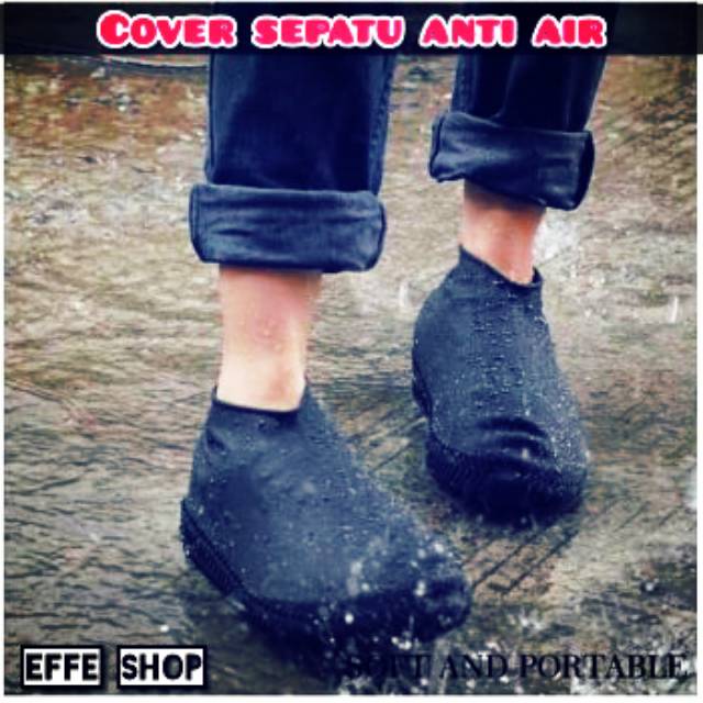 COVER SEPATU KARET ELASTIS  PELINDUNG SEPATU  MANTEL SEPATU Anti Air