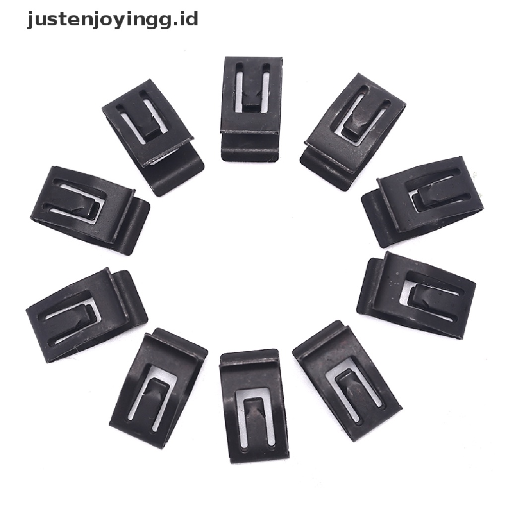 10pcs Klip Rivet Metal Pengencang Panel Dashboard Mobil