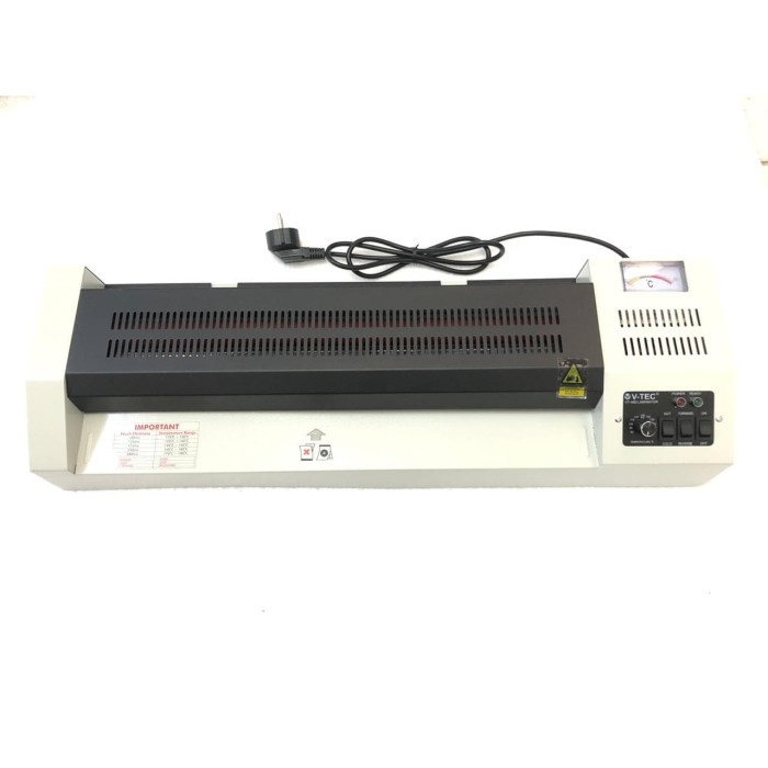 

V tec mesin laminator with handle laminating VT 460