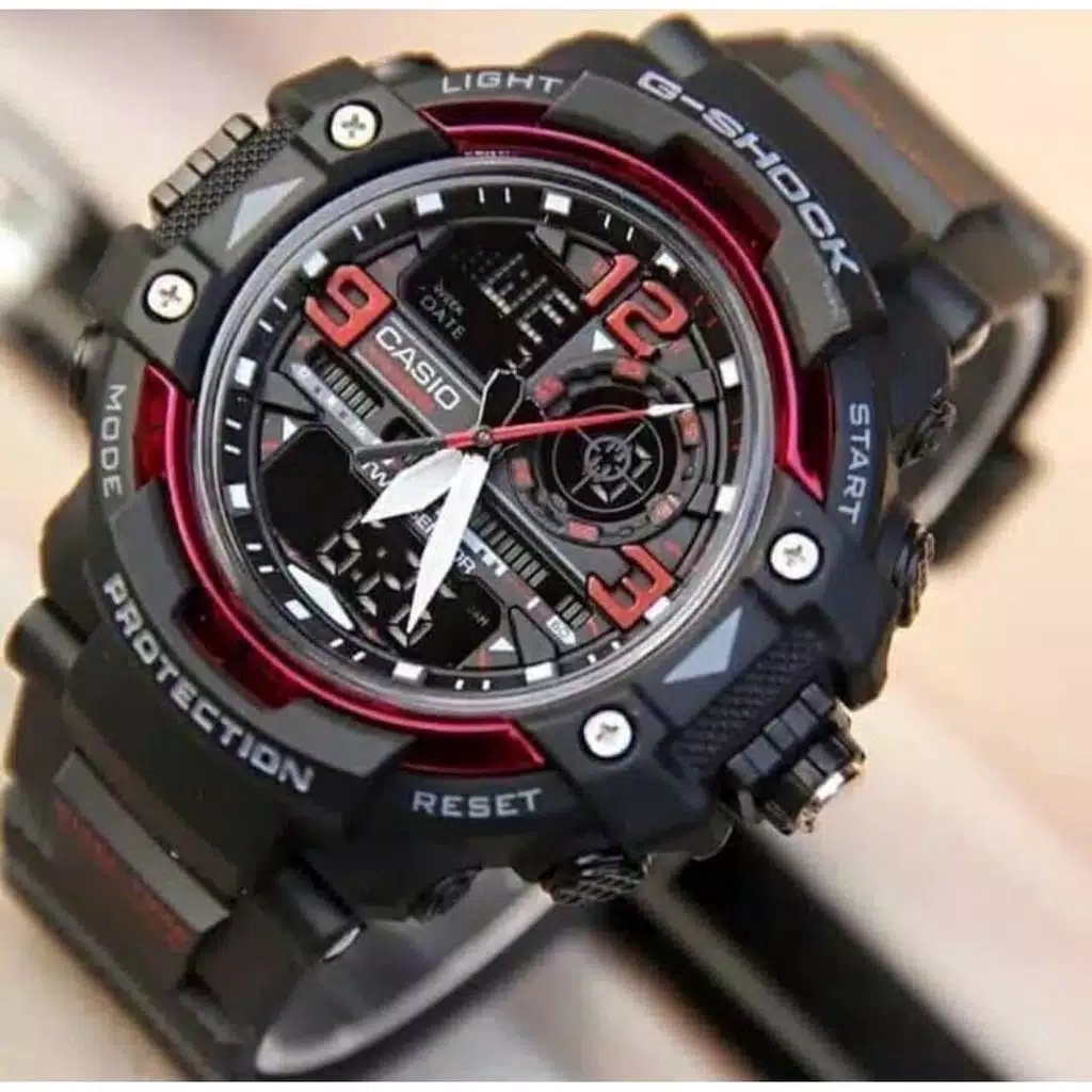 Original JAM GSHOCK CASIO TERLARIS G8600 HITAM MERAH Premium Kekinian