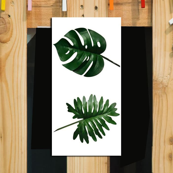 Fasahaya Hiasan  Dinding  Poster Kayu  Leaf Dekorasi Rumah 
