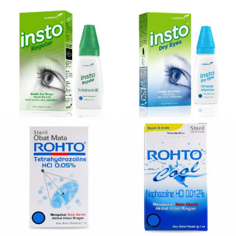 INSTO Regular / Insto Dry Eyes / Obat Mata Rohto / Rohto Cool / Obat Mata Merah / Obat Tetes Mata