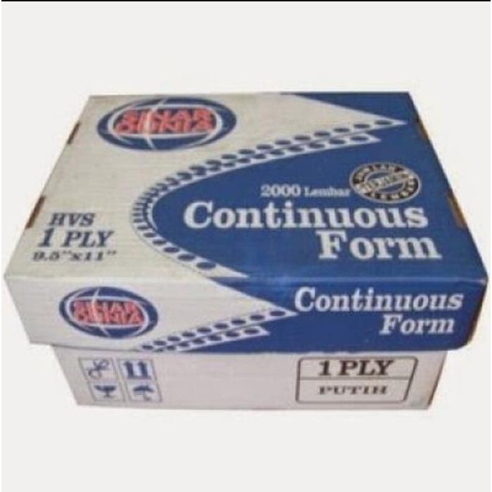 

PAPERLINE Continuous Form 9 1/2 x 11 1 Ply (K1) | Kertas Komputer