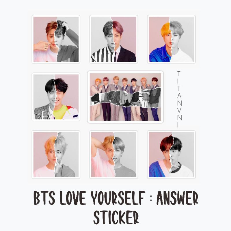 

BTS Love yourself : Answer Sticker
