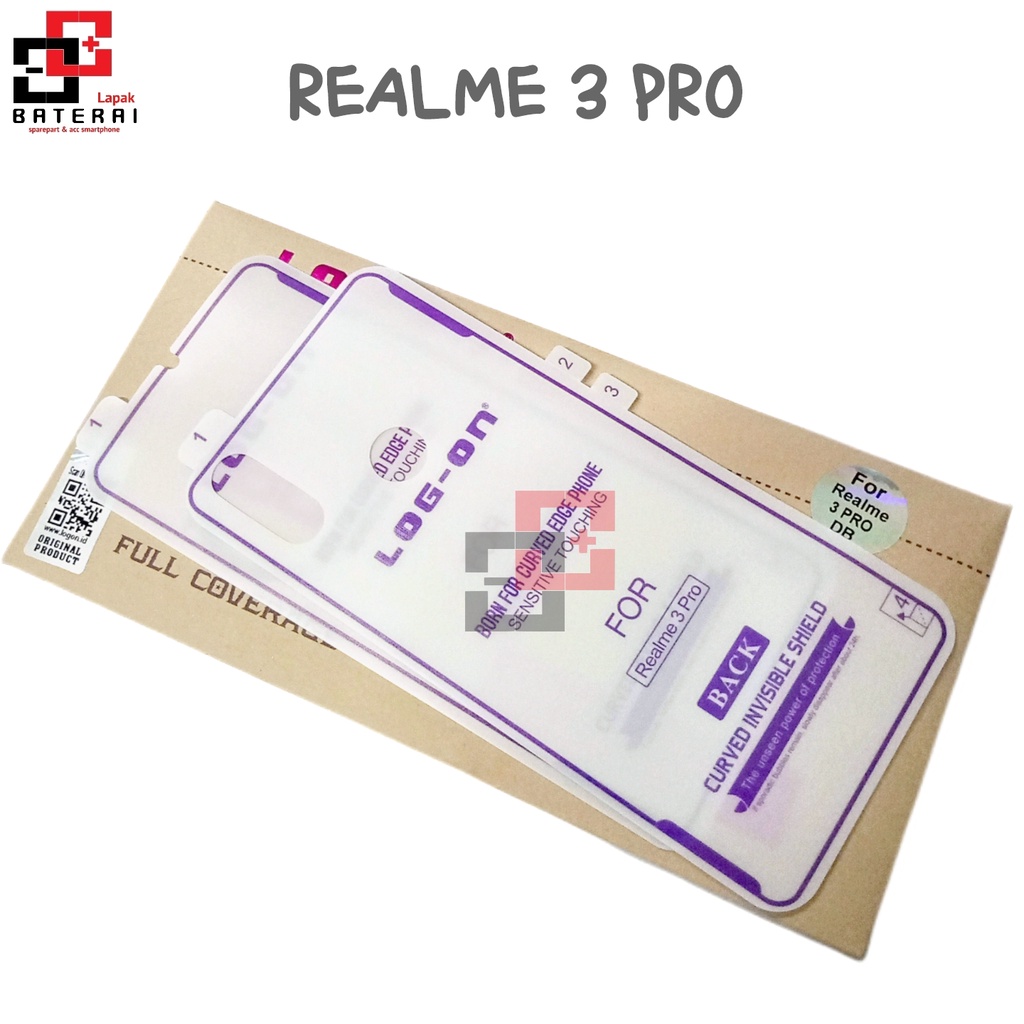 LOG - ON Anti Gores REALME 3 PRO - hydrogel antishock